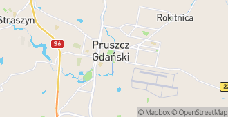 Pruszcz Gdański, powiat gdański, województwo pomorskie, Polska mapa