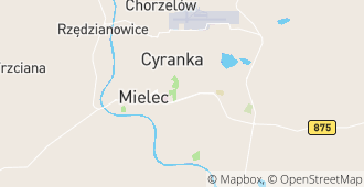Mielec, powiat mielecki, województwo podkarpackie, Polska mapa
