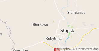Słupsk, województwo pomorskie, Polska mapa