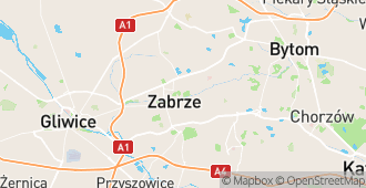 Zabrze, województwo śląskie, Polska mapa