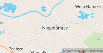 Niepołomice, powiat wielicki, województwo małopolskie, Polska mapa