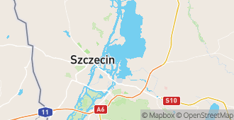 Szczecin, województwo zachodniopomorskie, Polska mapa