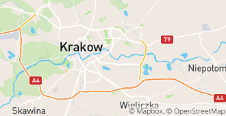Kraków, województwo małopolskie, Polska mapa