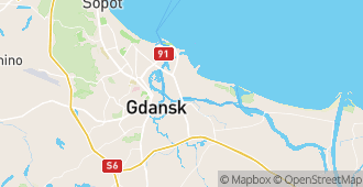 Gdańsk, województwo pomorskie, Polska mapa