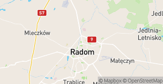 Radom, województwo mazowieckie, Polska mapa