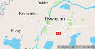 Oświęcim, powiat oświęcimski, województwo małopolskie, Polska mapa